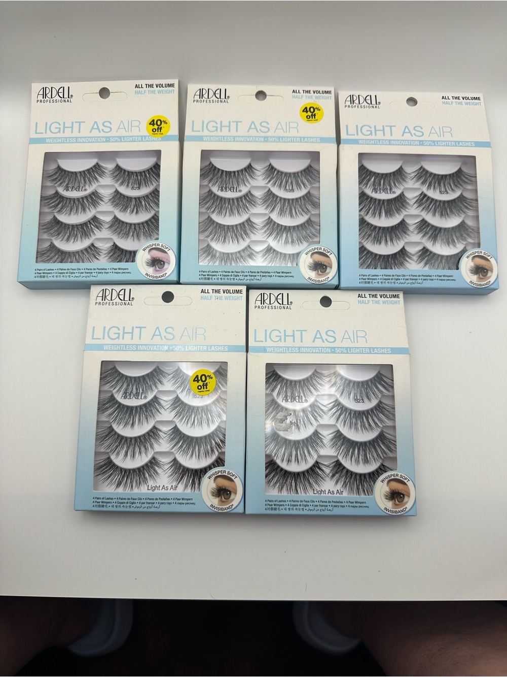 Ardell Light As Air False Eyelashes - Black (5-Pack)